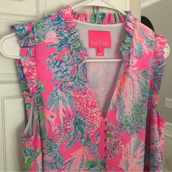 New: Lilly Pulitzer Callie Shift Dress in Prosecco Pink Seaing Things. Size 4 - Picture 5 of 15